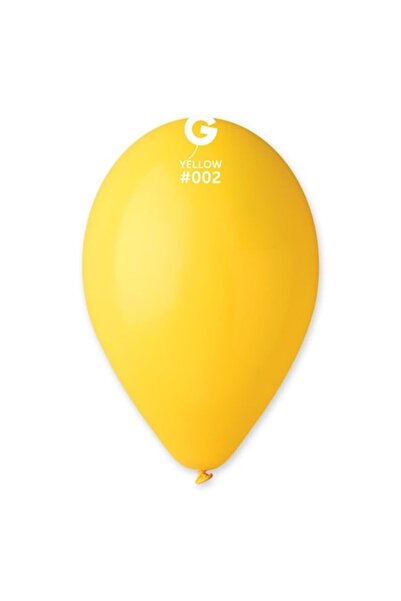 Gemar Italia Set of 100 yellow balloons 26 cm, Gemar