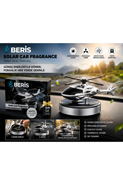 Beris Medikal BERİS Solar Helikopter Araç Kokusu | Güneş Enerjili Dönen Perva...