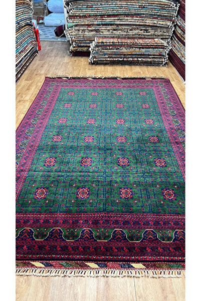 Turkmen Rug El Dokuma Afghan halısı