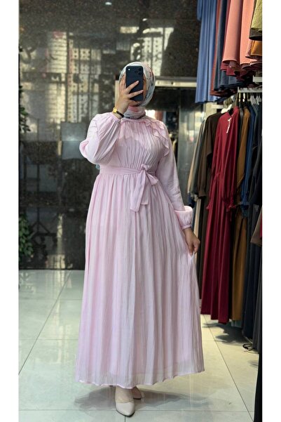 Moda Fatma hayarmosa astarlı elbise