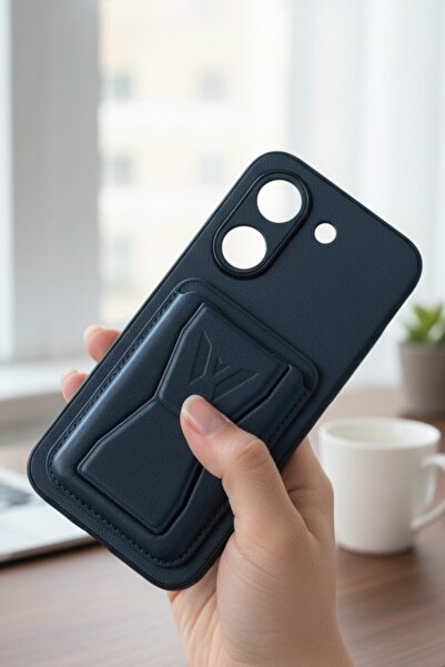 batuteknoloji Poco X8 Pro Kartlıklı Standlı Suni Deri BTU Silikon Kapak
