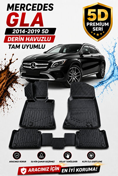 SOLVEKS MERCEDES GLA 2017 MODEL UYUMLU 5D ARACA ÖZEL OTO PASPAS PREMİUM SERİSİ