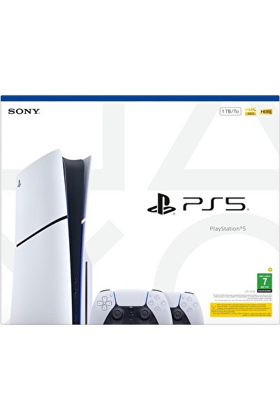 Playstation جهاز ألعاب بلاي ستيشن 5 مع قرص بلو-راي + حزمة مزدوجة من وحدات الت...
