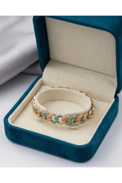 SE Jewellery Collection Selin Ersoy Xuping Turkuaz Mine Detaylı Zirkon Taşlı ...