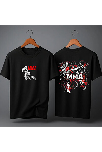 MAGORS Mma Fighter Printed Oversize Cotton Unisex T-Shirt Crew Neck Cotton Wo...