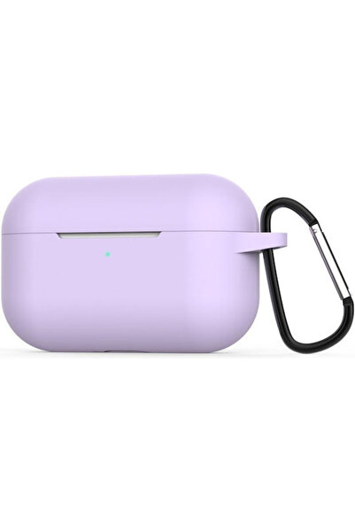OEM Θήκη σιλικόνης με γάντζο σε λιλά χρώμα για Apple AirPods Pro 2