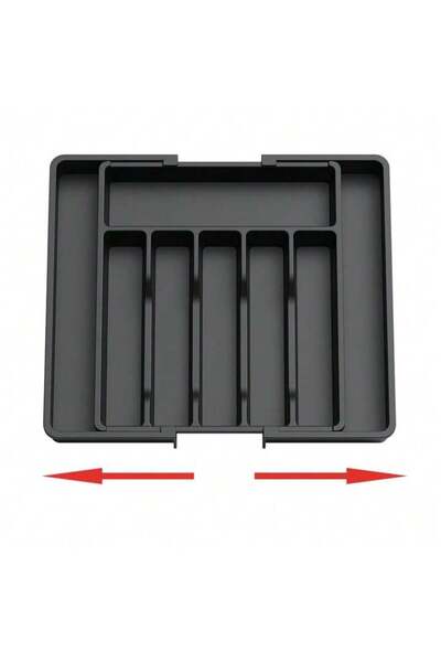 Velaris Organizator de ustensile extensibil pentru sertar, 8 compartimente, s...