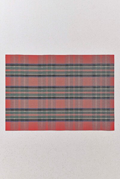 Paşabahçe Plaid American Service Green Red, Stylish Tableware Accessory