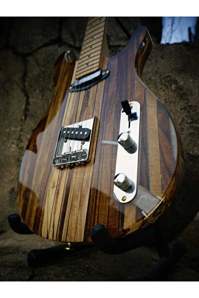 PUANDORG Elektro Gitar TELECASTER CUSTOM EPOKSİ & YILLANMIŞ AĞAÇ Kişiye Özel