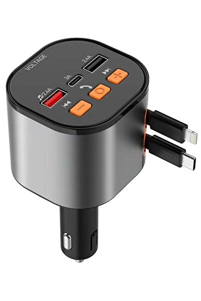Voltage Bluetooth FM Transmitter Car Adapter – 50W Fast Charger with Dual Ret...