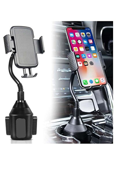 ELTRAZONE Cup Holder Phone Mount Universal Adjustable Gooseneck Cup Holder Cr...