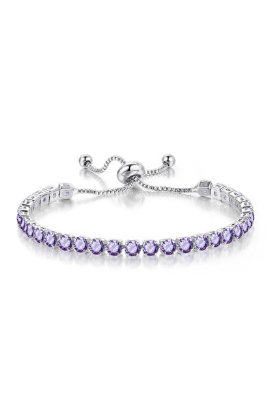 GlaMLo Accessories Brățară tenis reglabilă, cu pietre zirconiu