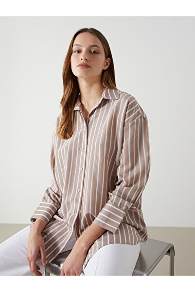 LC Waikiki Striped Oversize Women's Shirt Tunic