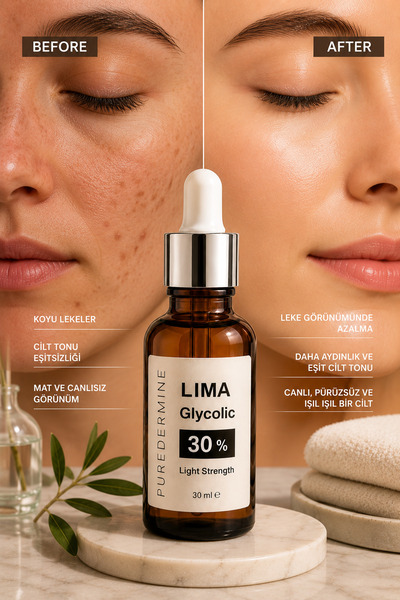 Puredermine Lima Glycolic 30% Chemical Peeling Solution |   Serum That Purifi...