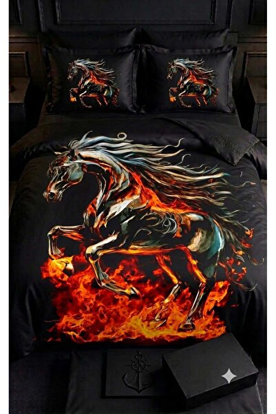 Elmas Dizayn Special Design Brand Double Duvet Cover Set Organic Satin & Cott...