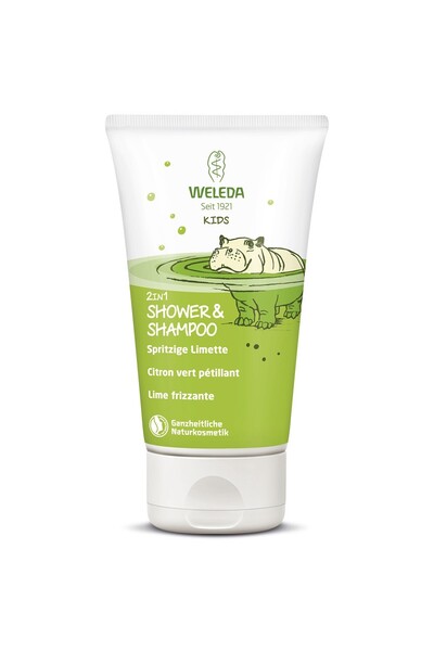 Weleda Gel de dus si sampon cu lime 2 in 1 pentru copii -