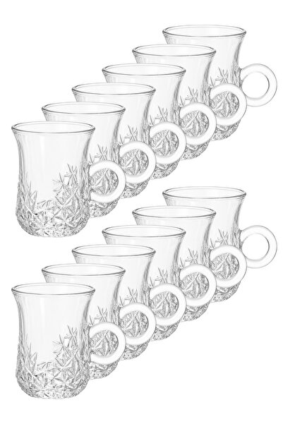 ALQANNAS Tea Cup Set 90 ml Luxury Crystal 12 Pieces