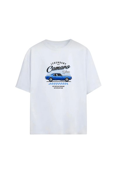 Grafftee Clothing تي شيرت قطني فاخر بتصميم سيارة قديمة للجنسين |   تي شيرت مط...