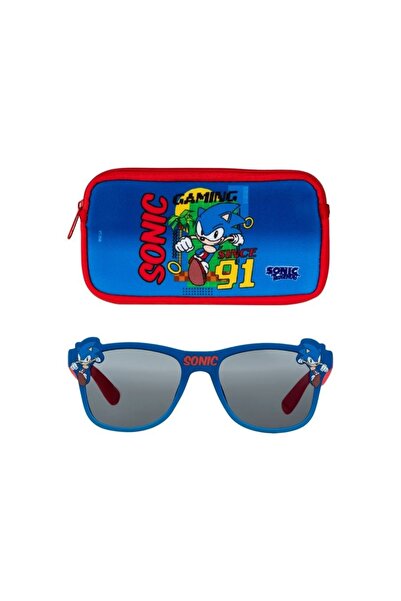 OEM Set ochelari de soare copii UV400 Negru, Sonic, cu husă inclusă – accesor...
