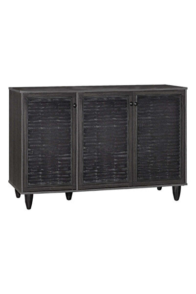 Adore Dulap pantofi Ronan, 105x35x66 cm - Negru