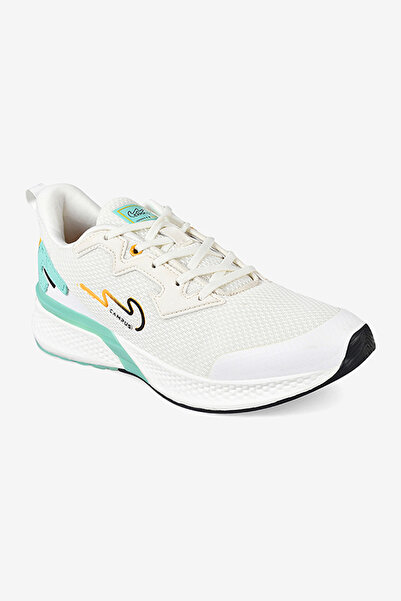 Campus Men Camp Paul Pu Cushion Lace-Up Running Shoes-Off White