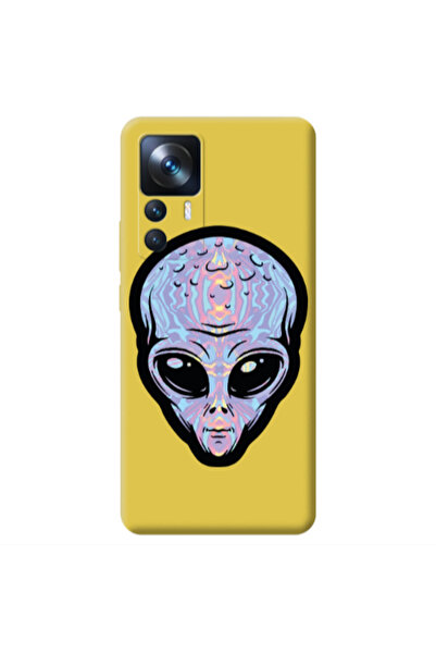 Other Xiaomi Mi 12T Alien Yellow Colored Silicone TPU Θήκη