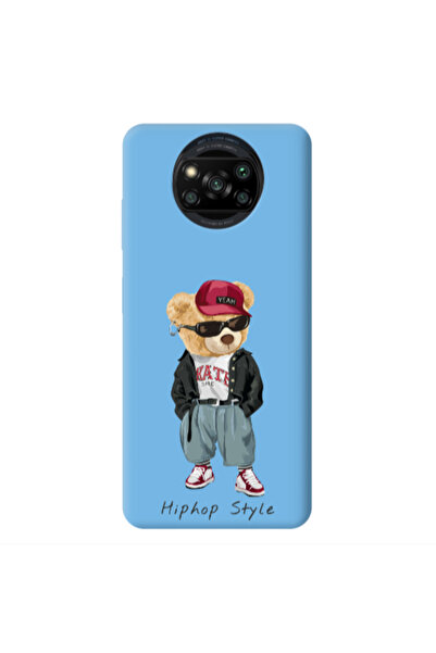 Other Xiaomi Poco X3 /X3 Pro Hip hop style Blue Colored Silicone TPU Θήκη