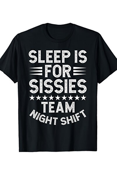2mcup تي شيرت Team Funny Night Shift Worker من القطن مريح وقابل للتنفس برقبة ...