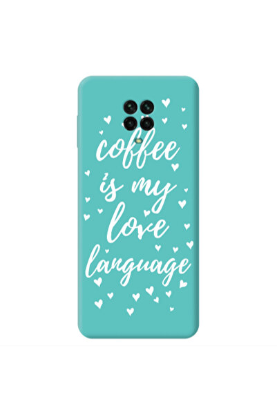 Other Xiaomi Redmi Note 9 Pro Coffe is my love language Turquoise Colored Sil...