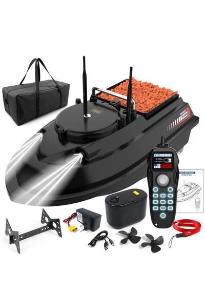 iUni Rybářská loďka na návnady V066, 1 nádrž, 200 GPS bodů, 18000mAh, 3kg, 10...