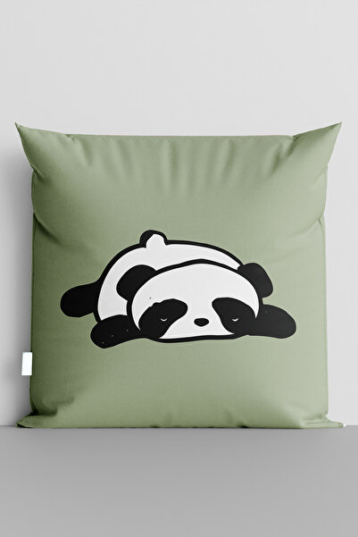 TicaretJet غطاء وسادة لغرفة الأطفال مطبوع رقميًا على الوجهين من Sleepy Panda ...