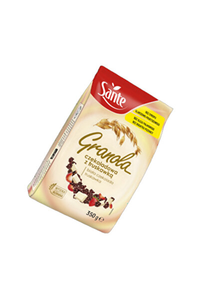 Sante Granola cu ciocolata alba si capsuni, 350g,