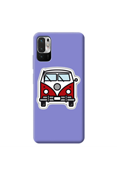 Other Xiaomi Redmi Note 10 Pro 5G Minibus Purple Colored Silicone TPU Θήκη