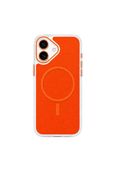 Brabus iPhone 17 Uyumlu Uniq MagSafe Özellikli Orijinal Keten Kaplamalı Sarar...