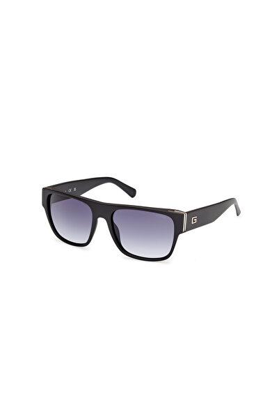 Guess Matte Black Uv400 Injected Male Sunglasses