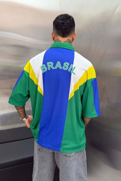 NOMARC Tricou bărbați FORMA Verde Oversize