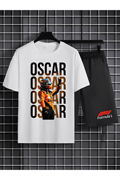 MAGORS Oscar Piastri Printed 100% Cotton Crewneck Children's T-Shirt-Shorts F...