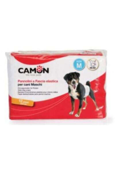 Camon Scutece pentru câini masculi M 46/60CM 12 bucăți