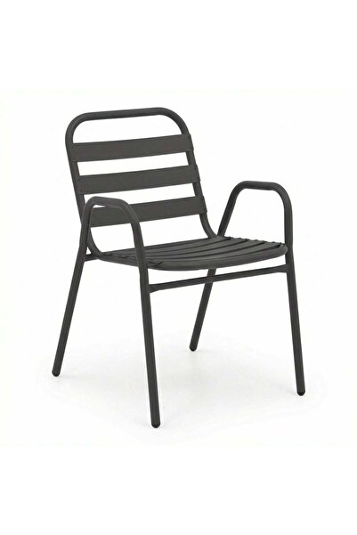 Adore Scaun exterior Sussie, metal si aluminiu, 45x62x76 cm - Gri