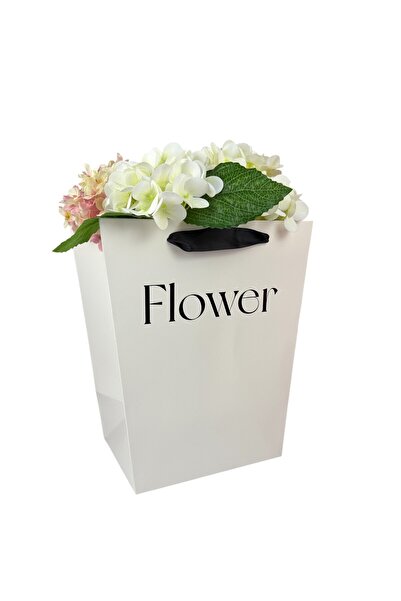 OEM Set Pachete pentru Flori Hârtie Alb 25.5x20.5x30 cm