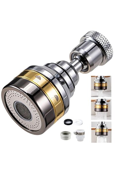Velaris Prelungitor flexibil pentru robinet 360 °   3 moduri de pulverizare, ...