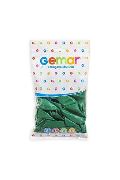 Gemar Set de 100 baloane din latex, G 120, Verde închis