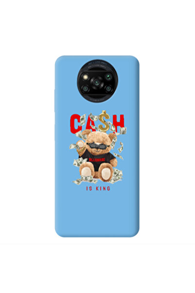Other Xiaomi Poco X3 /X3 Pro Cash is king Blue Colored Silicone TPU Θήκη