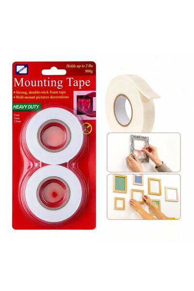CASA JOY Bandă adezivă dublă 2 buc/set 3 m x 2 cm En-gros