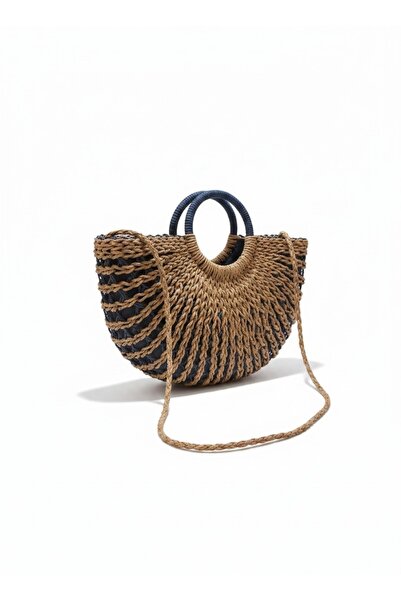 DOĞAÇ GİYİM Lined Straw Bag