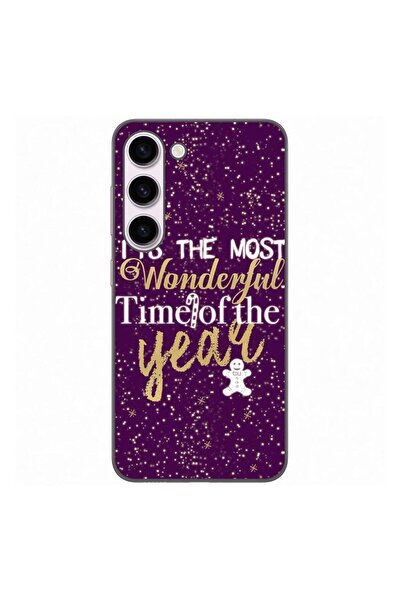OEM Калъф, съвместим със Samsung Galaxy S23, силиконов гел TPU, с коледен дес...