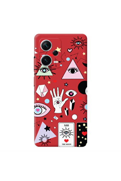 Other Xiaomi Poco X5 Pyramid eyes Red Colored Silicone TPU Θήκη