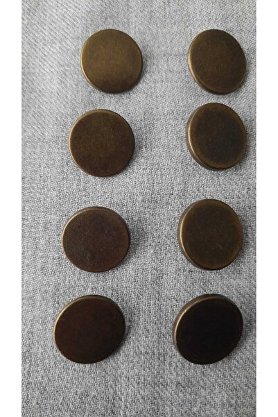 ILCARE Antique Sari Metal Button 15 mm 8 Pieces
