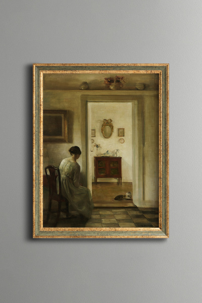 epiqart القطط التي تشرب الحليب - لوحة بنمط عتيق - نموذج نحيف