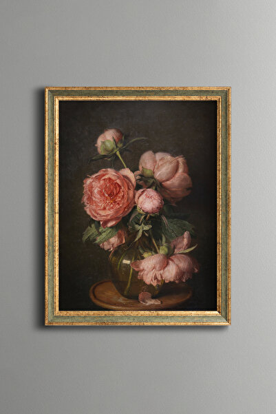 epiqart Peony - Vintage Patterned Painting - Fine Model